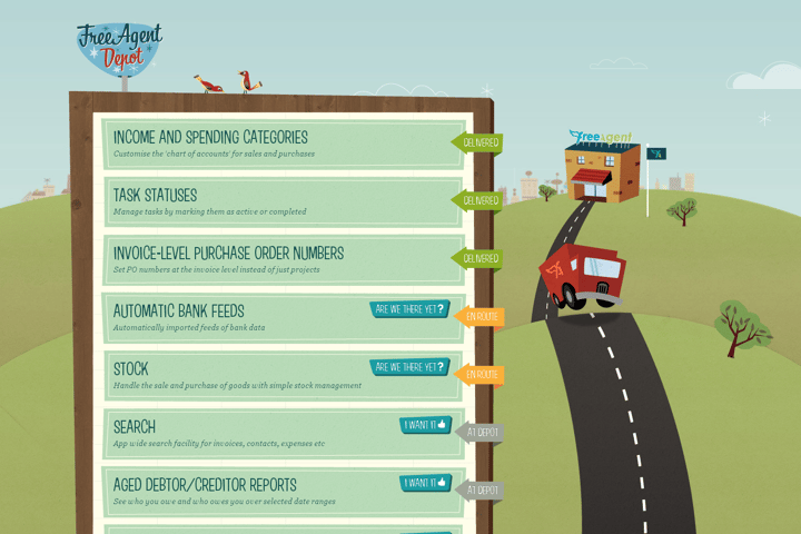 FreeAgent Depot website preview